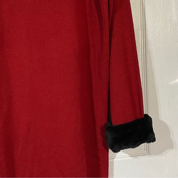Charter Club women’s Red Cardigan/Jacket with Removable Black Cuffs Sz.L NWOT - Picture 8 of 8